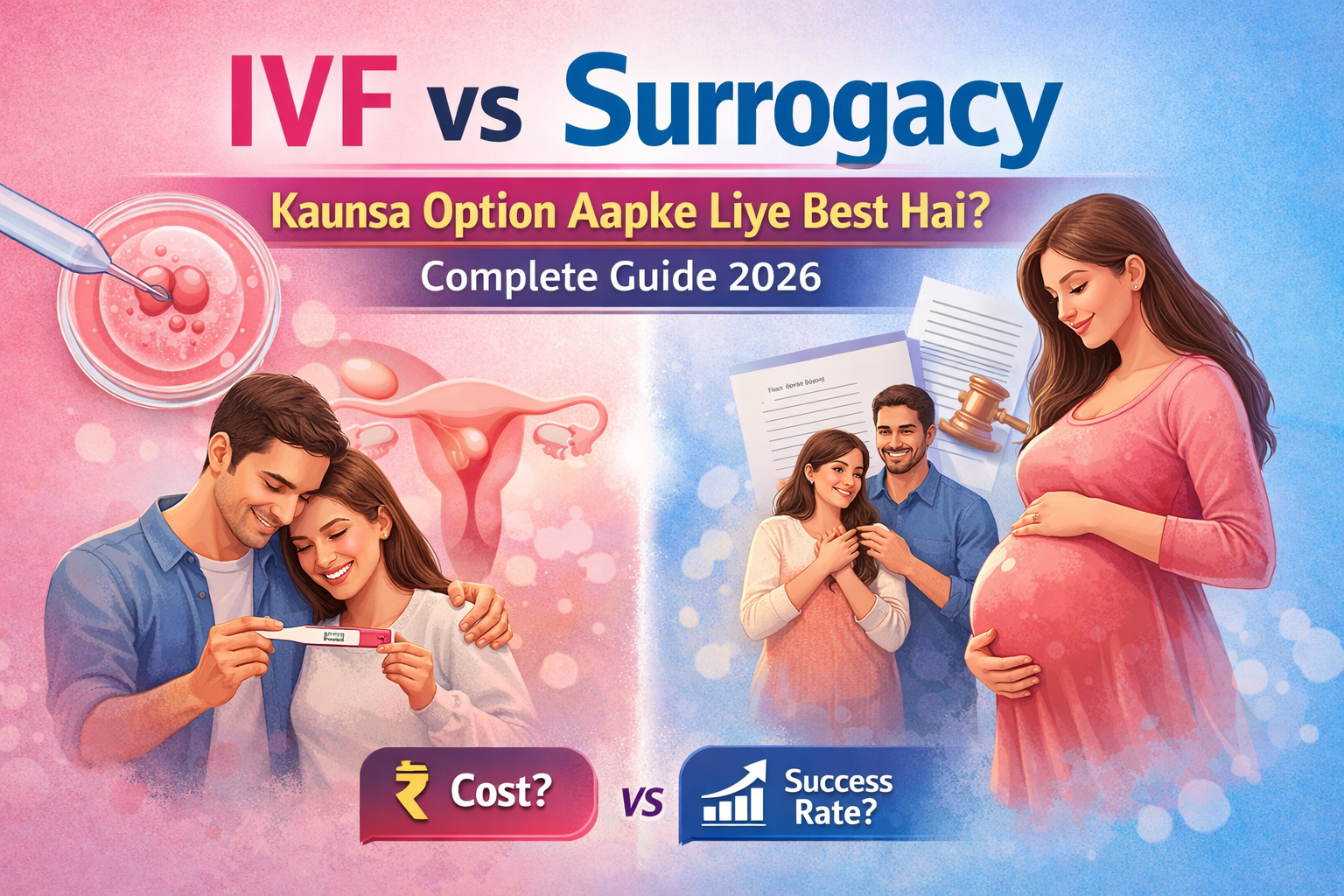 IVF vs Surrogacy: Kaunsa Option Best Hai? Complete Guide 2026